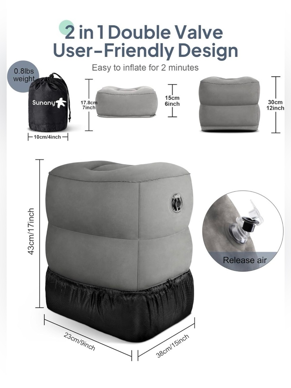 Inflatable Foot Rest - Picture 4 of 7